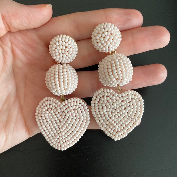 Baublebar Pink Heart Statement Earrings